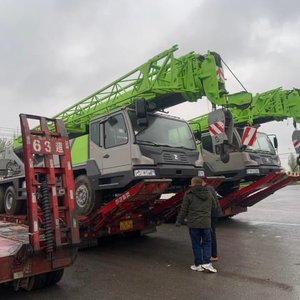 Used Sany QY50 50 Ton Truck Mounted <b>Crane</b> Green Boom Reliable Components Smooth Lifting For Building Sites - Product Image 3