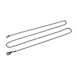 Ventes directes d'usine 1.5mm en acier inoxydable boule chaîne collier plaqué or géométrique bricolage pendentif bijoux chrétien homard - Product Image 4