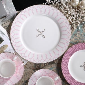 Hot Sale 4pcs Plate and Cup <b>Set</b> Ceramics Elegant <b>Bone</b> <b>China</b> <b>Dinner</b> Dish and Cup <b>Sets</b> - Product Image 5