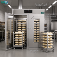 Grande chambre de fermentation automatique ZL-8/32 à 8 chariots, en acier inoxydable, isolée en PU, avec contrôle intelligent programmable pour la levée de la pâte