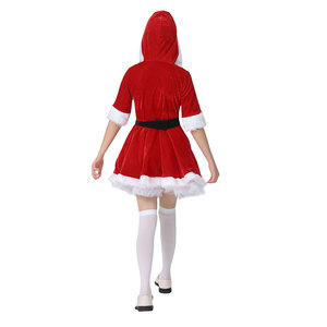 Disfraz de Navidad, Ropa Infantil de <span class=keywords><strong>Boutique</strong></span>, Vestidos Navideños para Niñas, Vestido Rojo de Santa Claus - Product Image 5