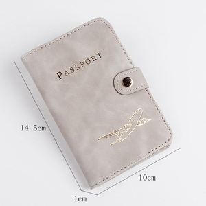 Wholesale Waterproof Portable Fashionable <b>Travel</b> Passport Cover Personalized Logo PU Leather <b>Holder</b> Card <b>Document</b> Wallet Durable - Product Image 2