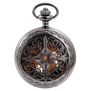 Offre Spéciale Squelette Steampunk Hommes Rétro <span class=keywords><strong>Montre</strong></span> De Poche Mécanique - Product Image 6