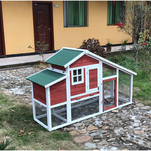 SDC032 SHUNDA Luxury Eco-Friendly Outdoor Waterproof Wooden Chicken House & Coop with <b>Large</b> Run All Seasons - Product Image 3