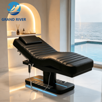 Lit de spa facial de salon de beauté moderne de luxe pour table de cils, table de massage, chaise de beauté, tables de massage facial, lit électrique