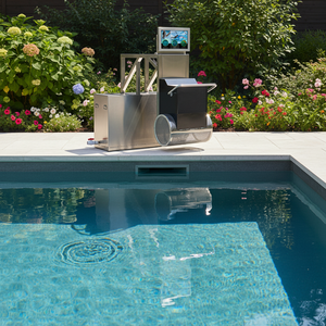 Bigeer Nuevo Entrenador de Natación a <span class=keywords><strong>Contracorriente</strong></span> Móvil de Acero Inoxidable con Pantalla, <span class=keywords><strong>Piscina</strong></span> Hinchable para Spa, Directo de Fábrica - Product Image 1