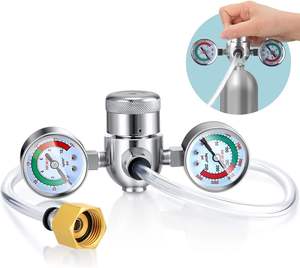 Válvula Reguladora Nicewhip Ecológica de Aluminio Equipada con Manguera y Adaptador para Crema y Cargadores de Crema - Product Image 1