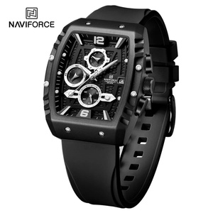 Montre pour homme NAVIFORCE 8025 originale, sport, date, montre-bracelet, marque haut de gamme, chronographe en silicone, quartz, cadeau pour homme - Product Image 2