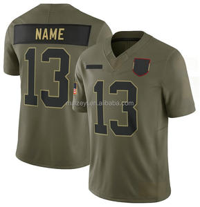 เสื้อเจอร์ซีย์สำหรับผู้ชายและผู้หญิงเสื้อฟุตบอลสไตล์อเมริกันมะกอกปักลายชุดเครื่องแบบเยาวชน2025งานตามสั่ง - Product Image 2