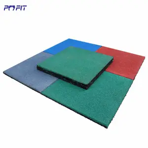 Custom gym mat foam rubber floor 25mm 30mm workout exercise mat tiles blue gym flooring for gym center