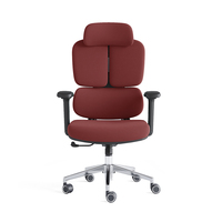 Chaise de bureau ergonomique de qualité supérieure, robuste, avec accoudoirs 3D réglables en hauteur Siège de direction pivotant avec support dorsal intégral