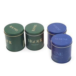 Boîte en métal de qualité alimentaire, ronde, pour thé ou café, hermétique avec couvercles - Product Image 3