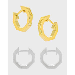 Fashion Jewelry For Women Fine Jewelry Earing Fashion Jewelry Set <b>Silver</b> 925 Jewelry Sterling <b>Silver</b> 925 Jewellery Hexagon Style - Product Image 1