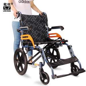 Accesorios ligeros portátiles plegables para sillas de ruedas, ortopédicos médicos para discapacitados, manual de acero plegable de aluminio para discapacitados