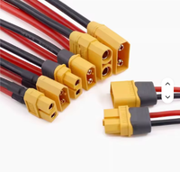 Câble d'alimentation XT60 mâle ou femelle 16AWG en cuivre pur, prise allume-cigare vers connecteur XT30 90 avec fusible, faisceau de câbles OEM personnalisé