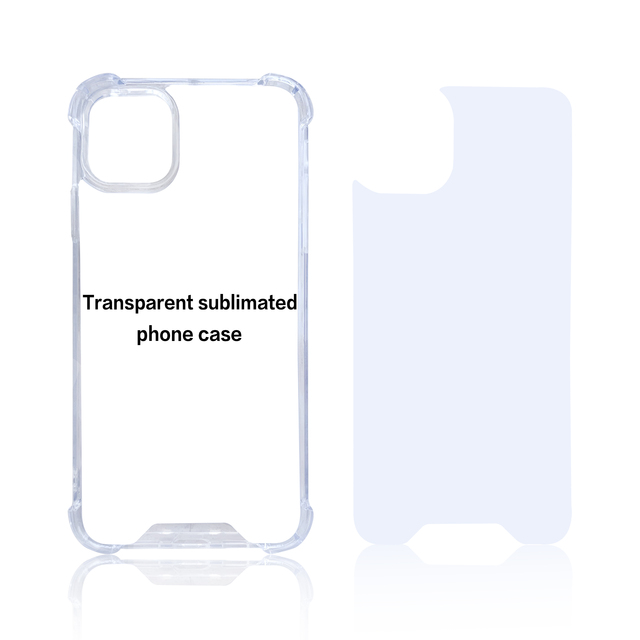 Transparent Shockproof DIY Sublimation Phone Case-Eco-Friendly TPU+Acrylic Blank Shell for Heat Transfer Printing for for