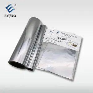 Plaka-az ısıtma gümüş folyo termal Toner folyo sıcak Sleeking Film için dijital Toner baskılar sıcak damgalama transferi folyo rulo