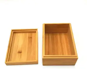 Bamboo Wood Box Bamboo Wood Storage Box With Rolling Cover Storage Tea Box