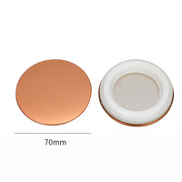 Tapas Metálicas de Aleación de Zinc de Alta Calidad de 8cm, 9cm y 10cm, Reutilizables, Ecológicas, Impresas con Láser, Cierre Suave Antiderrames para Velas