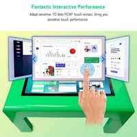 Support en métal d'environnement de café interactif de Table de Restaurant d'écran tactile capacitif avec l'équipement de publicité pour la salle à manger de jeu