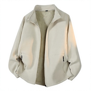 Veste polaire double face personnalisable, col montant, coupe-vent, fermeture éclair, manteau d'hiver chaud décontracté, unisexe, thermique 3-en-1 - Product Image 2