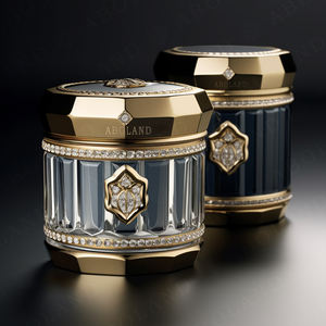 Tarro de madera para cosméticos de 10 ml, tarros y botellas de vidrio ámbar para velas con tapa - Product Image 6