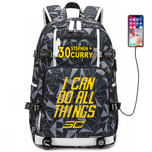 Sac à dos d'entraînement de basket-ball Oxford étanche de grande capacité vente en gros transfrontalière pour le lycée nommé Curry - Product Image 2