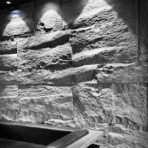 防水人造石墙板pu文化石岩