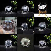 Lampe d'Illusion 3D Veilleuse Galaxie Lumière Chaude en Cristal sur Base en Bois LED, Idée Cadeau d'Anniversaire Lampe Intelligente 3D