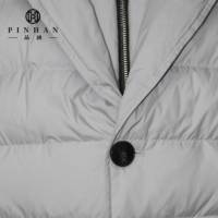 Doudoune Homme Hiver Style Canada en Duvet d'Oie, Manteau Coupe-Vent Respirant avec Capuche Personnalisable et Poches