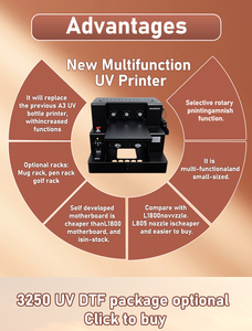 High Stability L805 Sticker Label Printing Machine for Acrylic Metal Board Multifunctional Printing Machine A3 UV Printer - Product Image 3