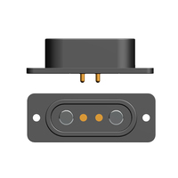 Fábrica personalizar 2 pines magnético Pogo Pin conector macho