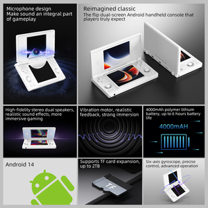 <span class=keywords><strong>Console</strong></span> <span class=keywords><strong>de</strong></span> jeu <span class=keywords><strong>portable</strong></span> Android Anbernic RG <span class=keywords><strong>DS</strong></span> Clamshell avec écran <span class=keywords><strong>de</strong></span> 4 pouces, double écran tactile et prise en charge <span class=keywords><strong>de</strong></span> l'extension <span class=keywords><strong>de</strong></span> carte TF - Product Image 6