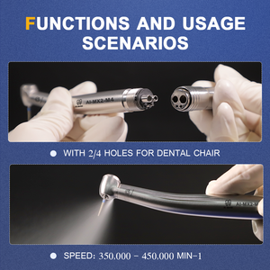 MX2 hava türbini yüksek hızlı el aleti diş kliniği araçları 2 4 delik seramik rulman mikrocerrahi enstrüman seti diş hekimi malzemeleri - Product Image 5