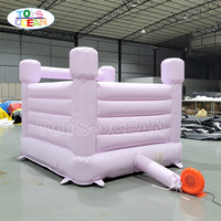 Château Gonflable Commercial Violet avec Toboggan pour Enfants, Idéal pour Usage Domestique et Location - Prix de Gros