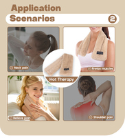 Pakcare Coussin chauffant portable personnalisé, micro-ondable, non toxique, à chaleur humide, en peluche douce, 100% fibres naturelles pour