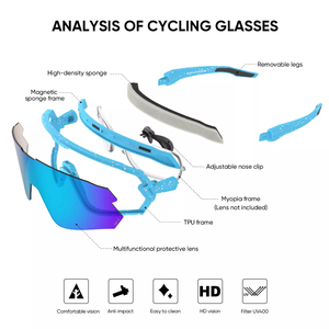 Lunettes de soleil de Sport personnalisées, protection uv <span class=keywords><strong>photochromique</strong></span>, <span class=keywords><strong>verre</strong></span> de cyclisme polarisé - Product Image 5