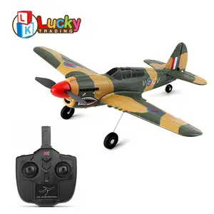 新款玩具遥控飞机2.4GHz 4CH无线电控制迷彩泡泡飞机玩具模型遥控儿童泡沫飞机
