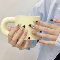 10 pièces en gros presse sur les ongles gel français ongles artificiels conception libre bricolage facile pour débutant