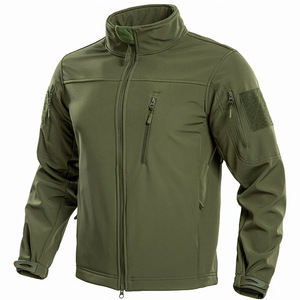 Veste tactique d'extérieur pour homme, col montant, alpinisme, avec doublure polaire, trois-en-un, coupe-vent - Product Image 1