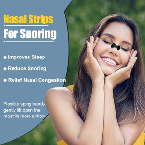 Bandes nasales transparentes noires extra-fortes pour soulager la congestion nasale et favoriser la respiration contre le ronflement - Product Image 3