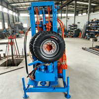 Machine de forage de puits d'eau puissante, capacité 200 m de profondeur, avec moteur diesel silencieux de 15 kW