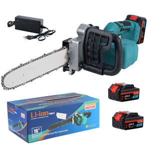 Tronçonneuse sans fil 21V sans balais, 16 pouces, alimentée par batterie, pour l'abattage, la taille, l'aménagement paysager et l'utilisation en extérieur, avec chargeur et - Product Image 3