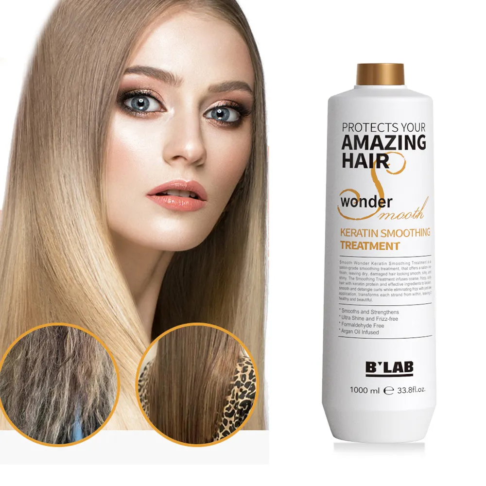 Formyldehyde miễn phí! Bán buôn nanoplastia Brazil Keratin thẳng điều trị tóc cho tóc bị hư hỏng