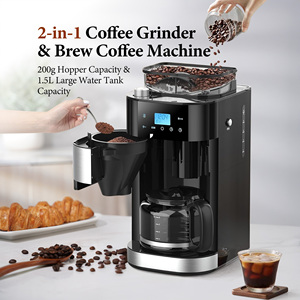 <span class=keywords><strong>Cafetera</strong></span> <span class=keywords><strong>de</strong></span> <span class=keywords><strong>goteo</strong></span> <span class=keywords><strong>con</strong></span> temporizador 24H inteligente <span class=keywords><strong>de</strong></span> fábrica <span class=keywords><strong>con</strong></span> <span class=keywords><strong>molinillo</strong></span> <span class=keywords><strong>incorporado</strong></span> Máquina <span class=keywords><strong>de</strong></span> café programable para moler y preparar - Product Image 2