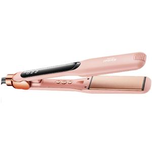 Plancha y Rizador de Pelo Multifunción Kemei con Pantalla LCD, Función Iónica, Color Rosa, Cable de 1.8m - Product Image 2