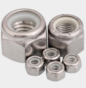 Tuercas de acero zincadas LeGood #10-24 Rosca Nylock para una sujeción segura Producto de primera elección - Product Image 5