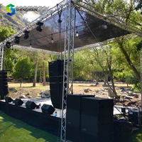 Structure d'éclairage en aluminium, support incurvé, alliage 6061-T6, système de podium de toit, plateforme de scène, événement, concert