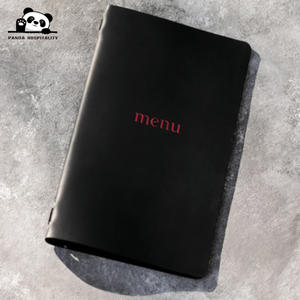 Porta Menús |   Cubierta de Menú de Cuero PU con Cuerda Elástica y Logotipo Personalizado para Hoteles, Cafés, Restaurantes y Bares - Product Image 6