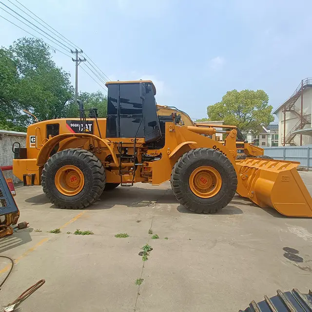 Hot Deals Used Loaders Engineering Vehicle CAT 966H Secondhand Tire Loaders Strong Engine and High Loading Capacity CAT 966H
